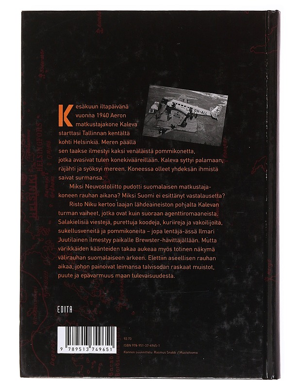 Kalevan kuolemanlento - Risto Niku - Historiakirjat - 10105601134 - 1