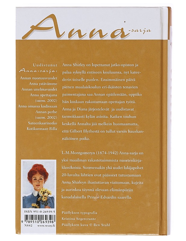 Anna ystävämme - Montgomery, L. M. 1874-1942 - Lastenkirjat - 10105601201 - 1
