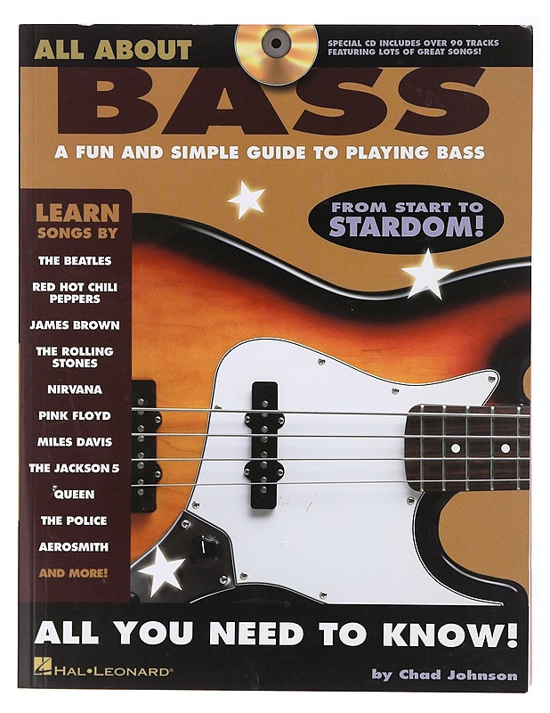 All about bass : a fun and simple guide to playing bass - Johnson, Chad - Musiikki- ja elokuvakirjat - 10105601235 - 0