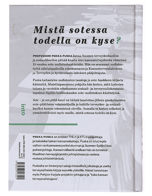 Sote ja sen pitkä kaari - Pekka Puska - Tietokirjat ja oppaat - 10105601245 - 1
