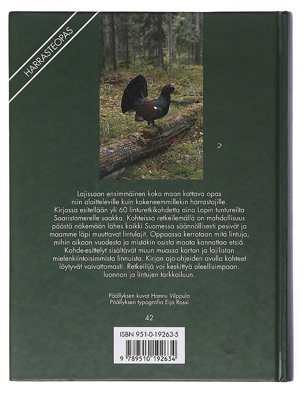 Linturetkikohteet Suomessa - Erkki Holopainen - Harrastekirjat - 10105601273 - 1