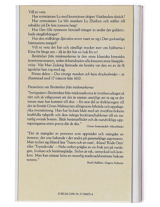 Berättelser från träskmarkerna. D. 1, Den törstige munken och hans dryckesbröder - övers. av Göran Malmqvist - Romaanit ja novellit - 10105601280 - 1