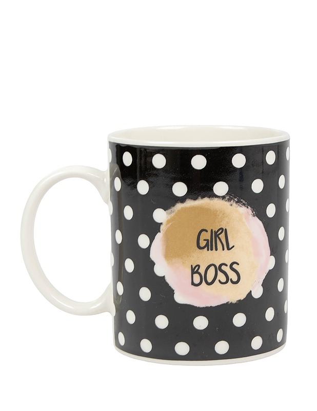 GIRL BOSS : musta-valkoinen Juoma/Kahvimuki - Mukit ja kahvikupit - 10105601293 - 0