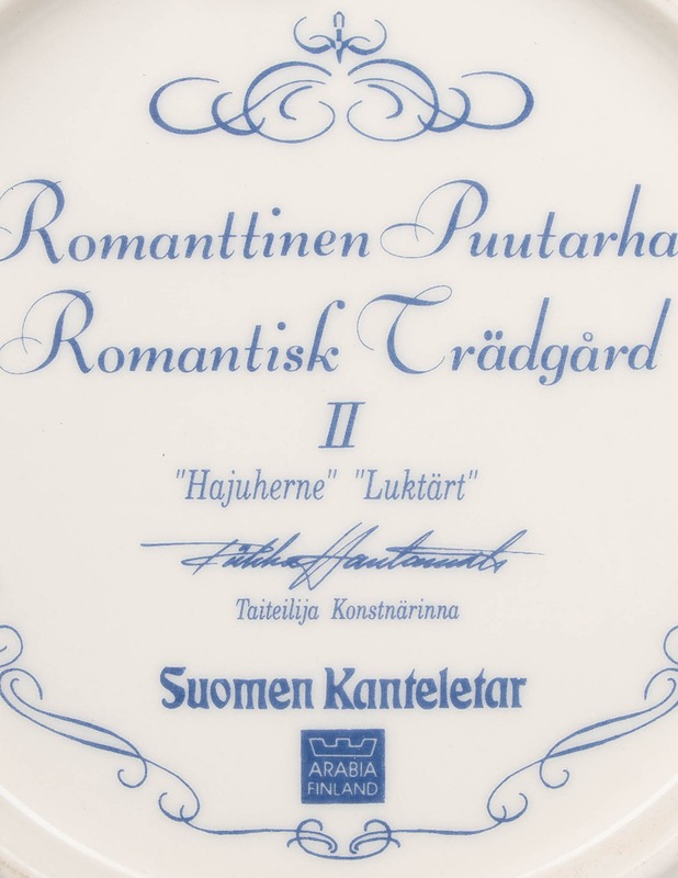 ARABIA Romanttinen Puutarha Hajuherne II -seinälautanen - Designsuosikit - 10105601335 - 2