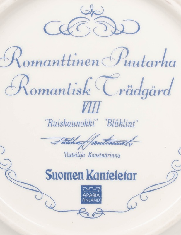 ARABIA Romanttinen Puutarha sarjan Ruiskaunokki VIII -seinälautanen - Designsuosikit - 10105601344 - 2