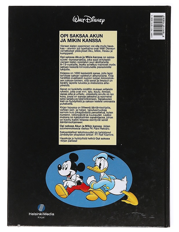 Opi saksaa Akun ja Mikin kanssa - Walt Disney - Lastenkirjat - 10105601347 - 1