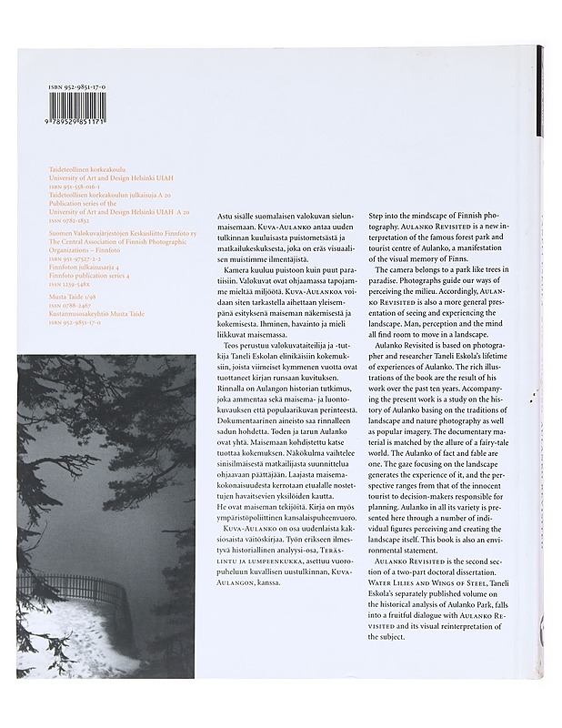 Kuva-Aulanko = Aulanko revisited - Eskola, Taneli - Historiakirjat - 10105601360 - 1