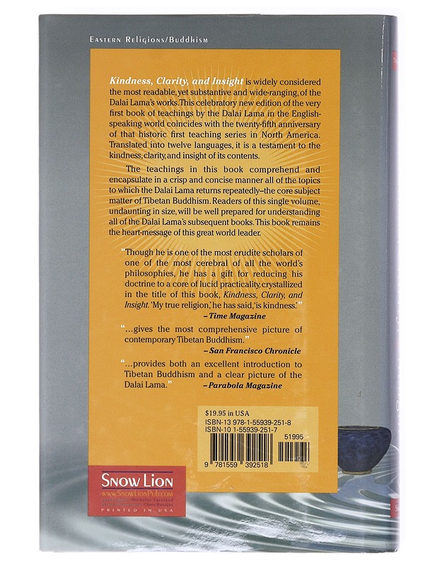 Kindness, Clarity and Insight - Dalai-Lama - Tietokirjat ja oppaat - 10105601453 - 1