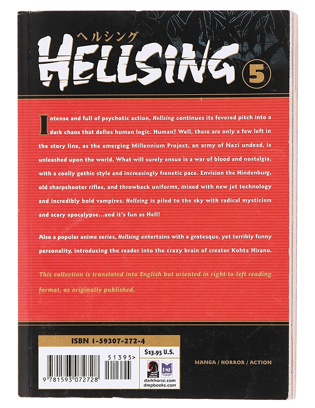 Hellsing. Vol 5 - Hirano, Kohta - Sarjakuvat - 10105601466 - 1