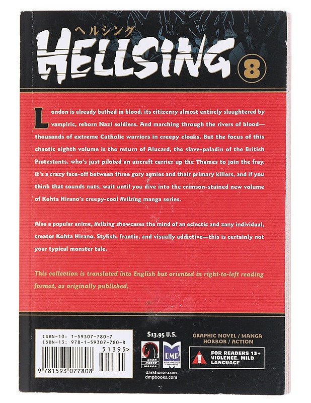 Hellsing. Vol 8 - Hirano, Kohta - Sarjakuvat - 10105601472 - 1