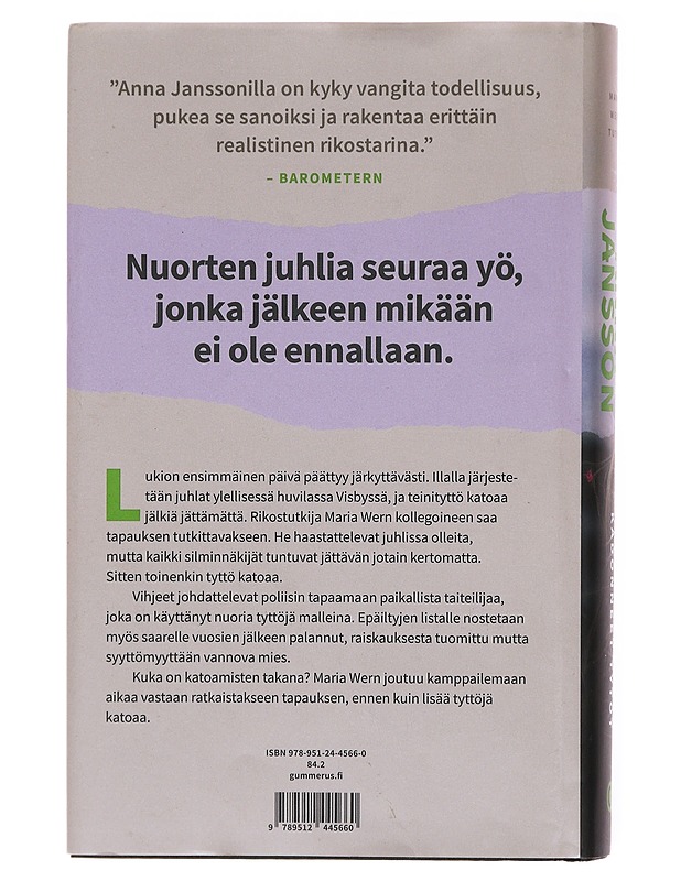 Kadonneet tytöt - Jansson, Anna - Romaanit ja novellit - 10105601500 - 1