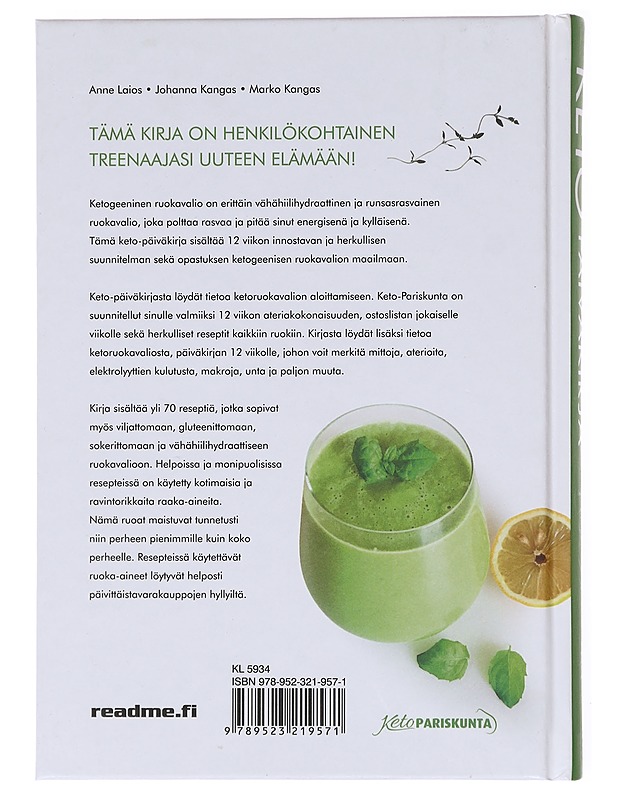 Keto-päiväkirja - Anne Laios, - Ruokakirjat - 10105601532 - 1