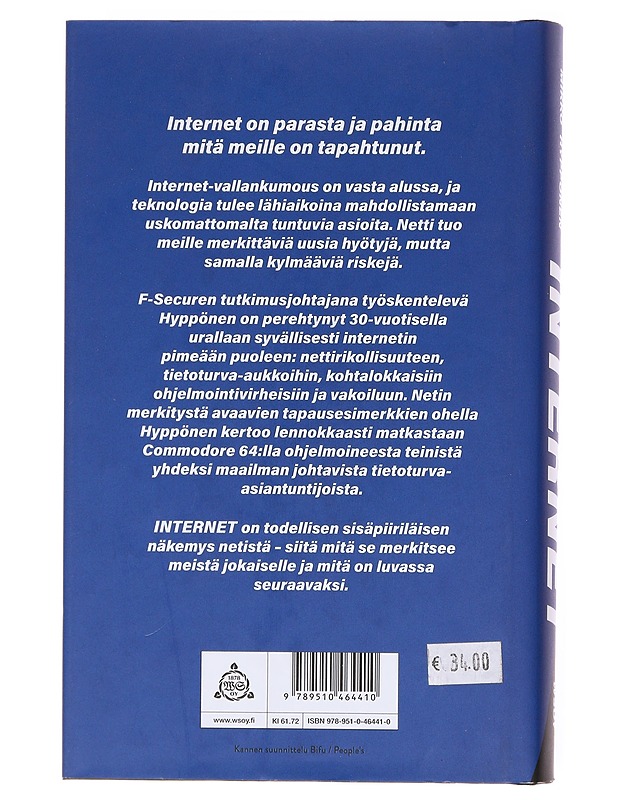 Internet - Mikko Hyppönen - Historiakirjat - 10105601538 - 1