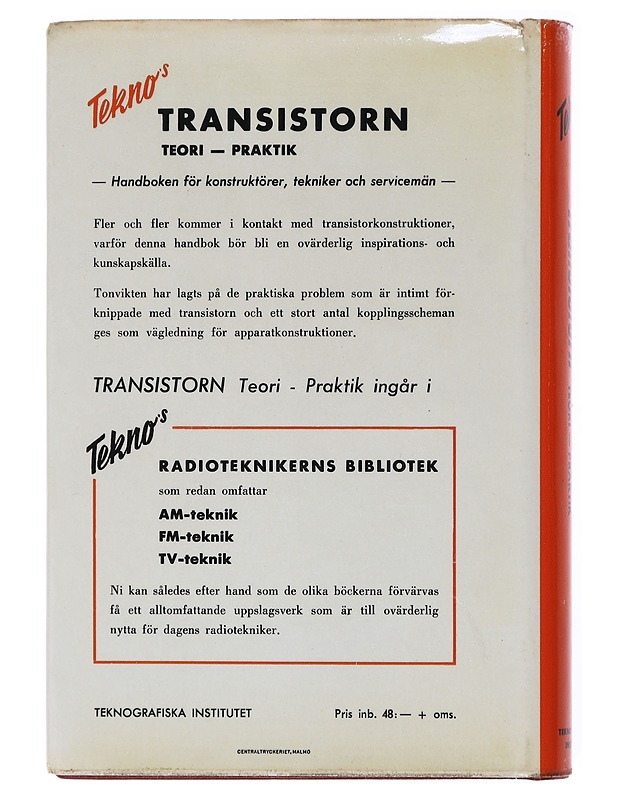 Tekno's Transistorn : teori - praktik - Herbert G. Mende - Tietokirjat ja oppaat - 10105601570 - 1