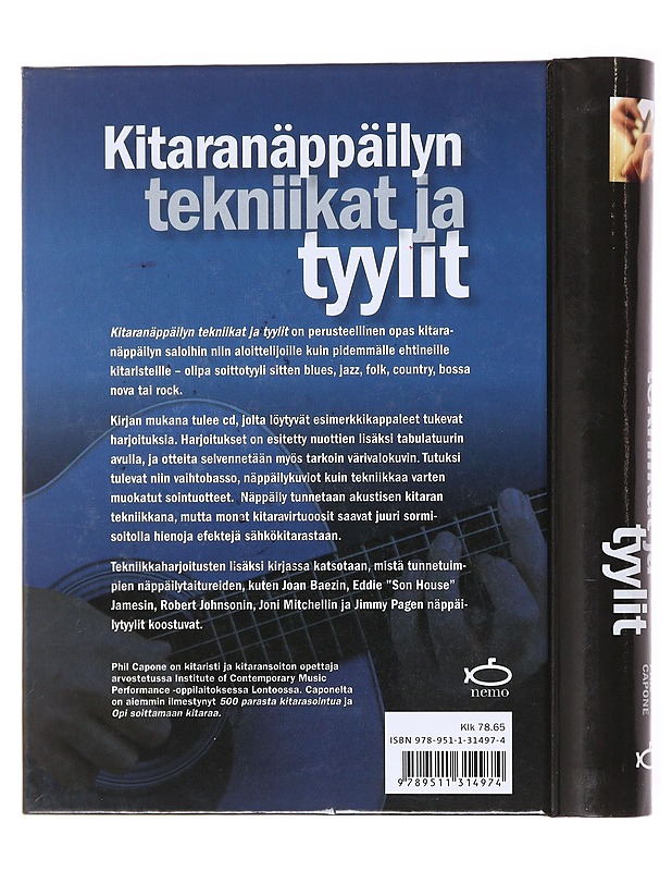 Kitaranäppäilyn tekniikat ja tyylit - Capone, Phil - Tietokirjat ja oppaat - 10105601579 - 1
