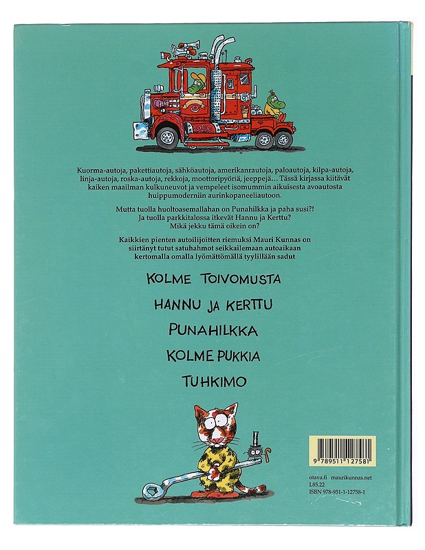 Hurjan hauska autokirja - Mauri Kunnas - Lastenkirjat - 10105601621 - 1
