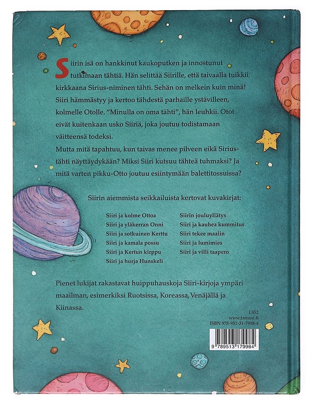 Siiri ja kadonnut tähti - Nopola, Tiina - Lastenkirjat - 10105601667 - 1