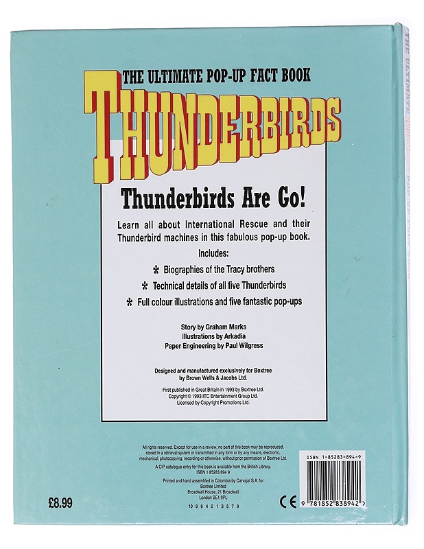 Thunderbirds The Ultimate Pop-up Factbook - Graham Marks - Lastenkirjat - 10105601668 - 1