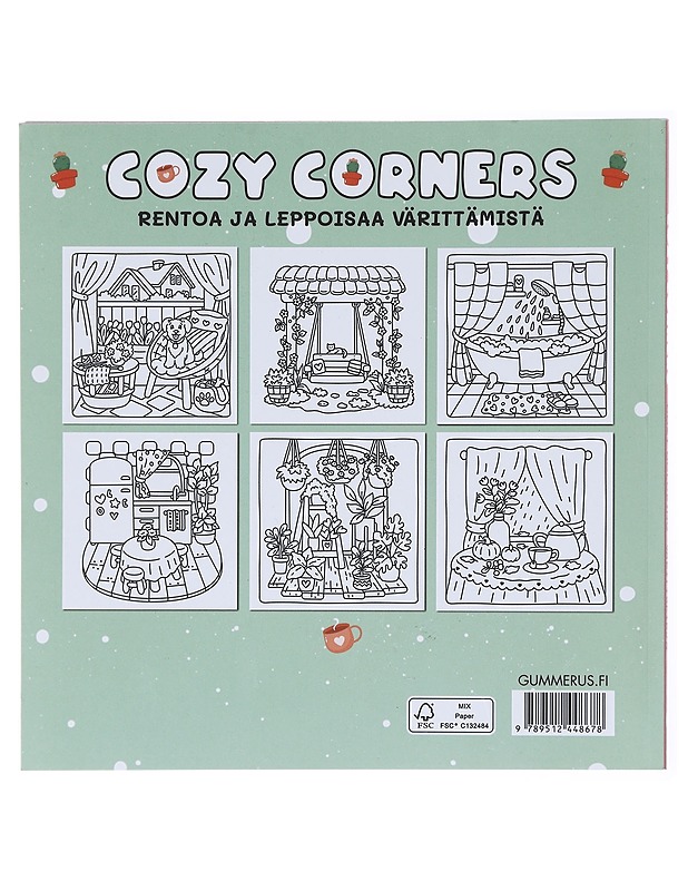 Cozy Corners : Cozy coloring -värityskirja - Gummerus Kustannus - Lastenkirjat - 10105601708 - 1