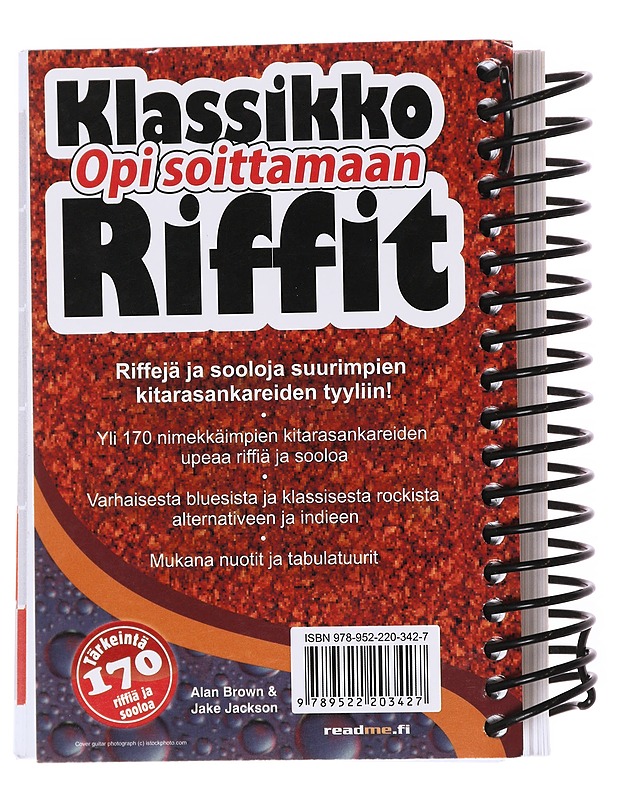 Klassikkoriffit opi soittamaan : riffejä ja sooloja suurimpien kitarasankareiden tyyliin - Brown, Alan - Tietokirjat ja oppaat - 10105601707 - 1