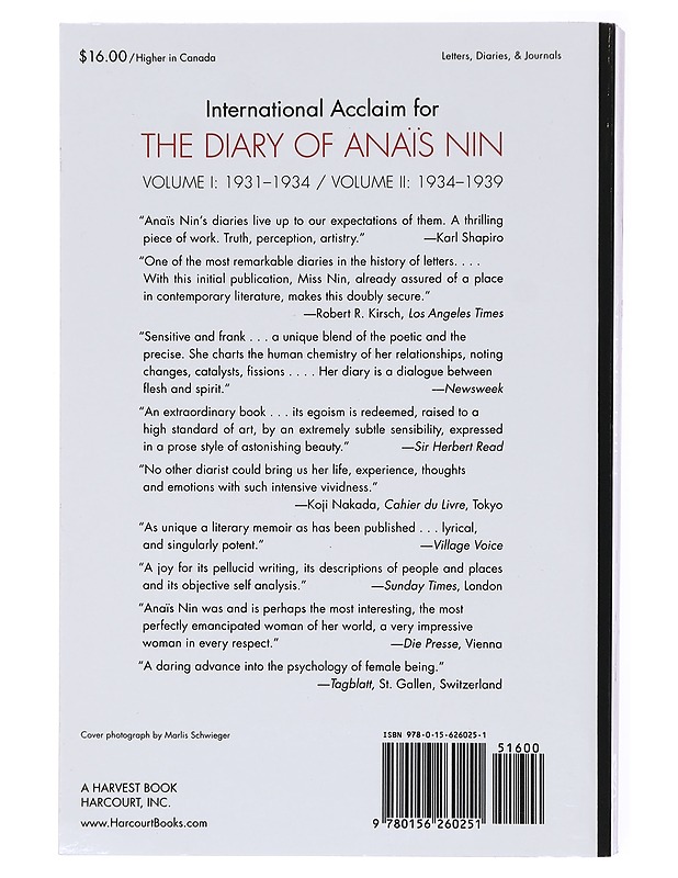 The diary. Vol. 1, 1931-1934 - Nin, Anaïs - Romaanit ja novellit - 10105601741 - 1