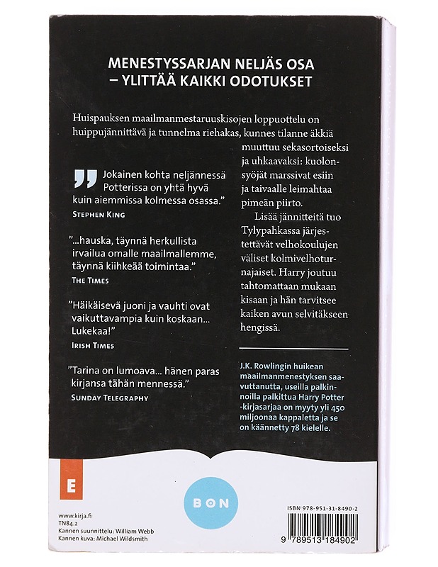 Harry Potter ja liekehtivä pikari - Rowling, J. K. - Nuorten kirjat - 10105601747 - 1