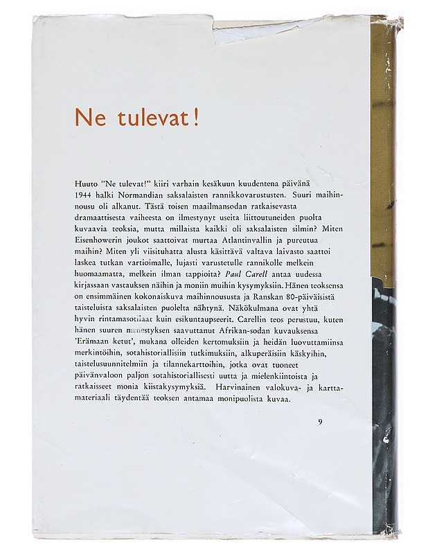 Ne tulevat! - Carell, Paul - Historiakirjat - 10105601760 - 1
