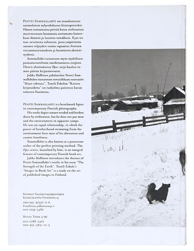 Pentti Sammallahti - Taide- ja kulttuurikirjat - 10105601793 - 1