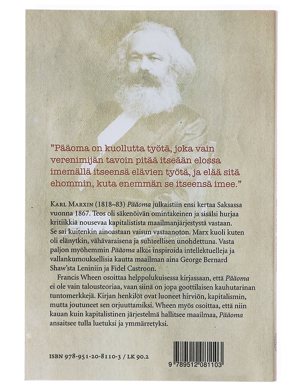 Marxin Pääoma - Wheen, Francis - Elämäkerrat ja muistelmat - 10105601864 - 1