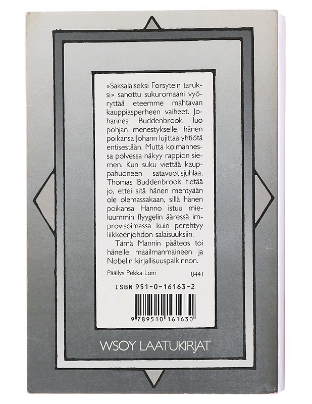 Buddenbrookit  - Mann, Thomas - Romaanit ja novellit - 10105601889 - 1