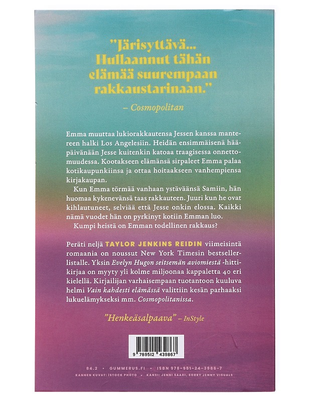 Vain kahdesti elämässä - Reid, Taylor Jenkins - Romaanit ja novellit - 10105601907 - 1