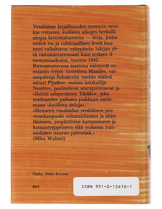 Kuolleet sielut - Nikolai Gogol - Romaanit ja novellit - 10105601943 - 1
