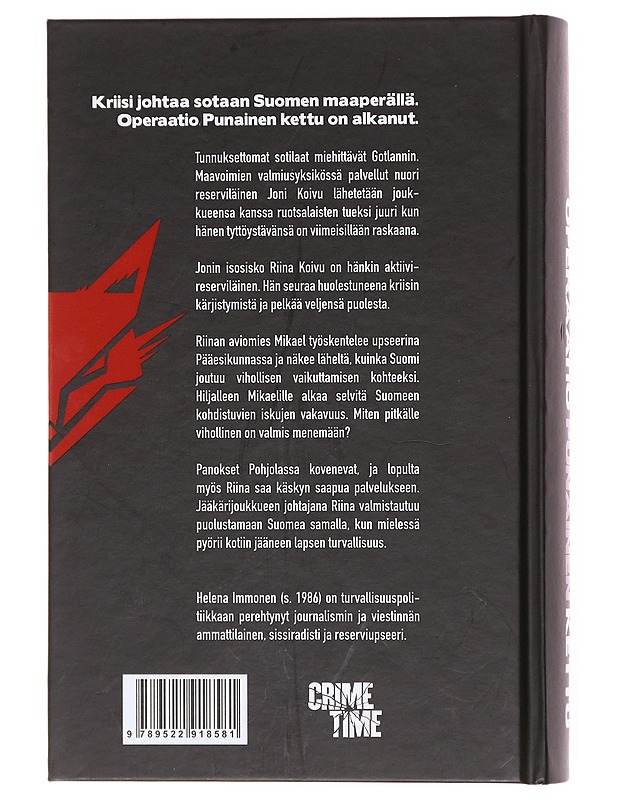 Operaatio Punainen kettu - Helena Immonen - Romaanit ja novellit - 10105601965 - 1