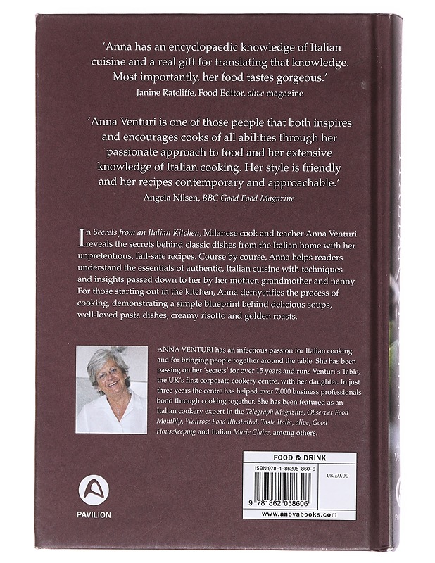 Secrets from an Italian Kitchen - Anna Venturi - Ruokakirjat - 10105601991 - 1