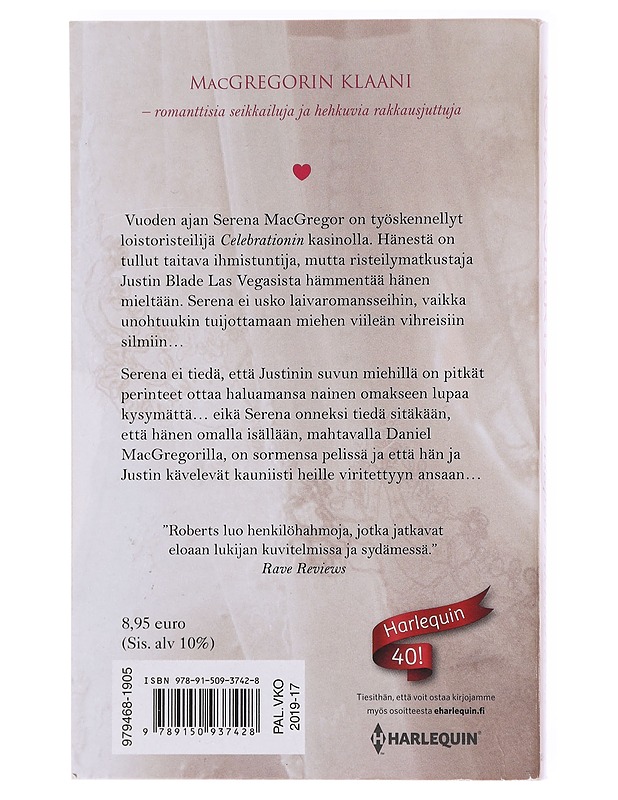 Tasapeli rakkaudessa - Nora Roberts - Romaanit ja novellit - 10105602008 - 1