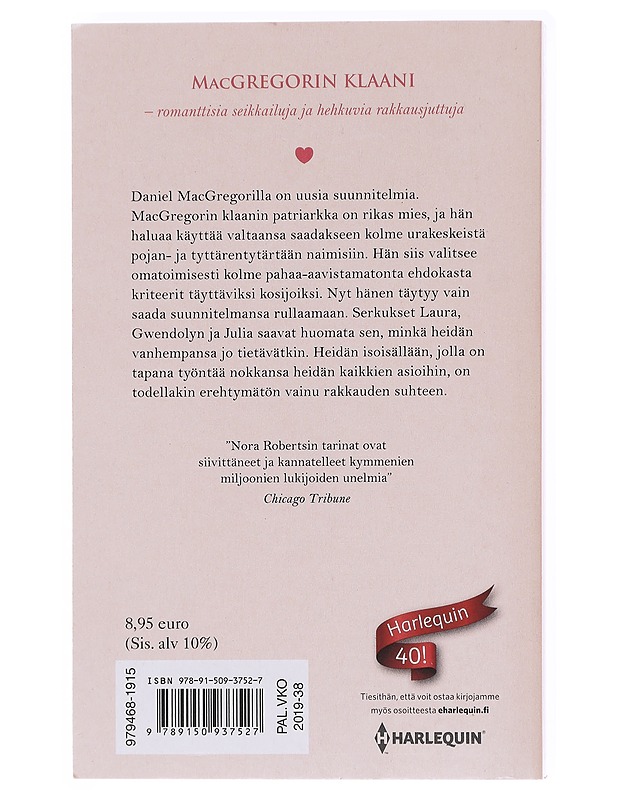 Matka alttarille - Nora Roberts - Romaanit ja novellit - 10105602051 - 1