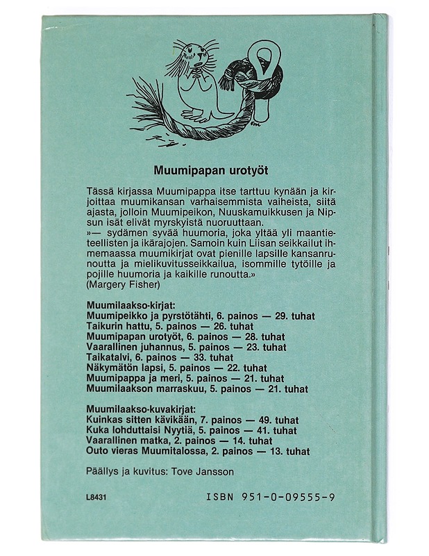 Muumipapan urotyöt - Tove Jansson - Lastenkirjat - 10105602071 - 1