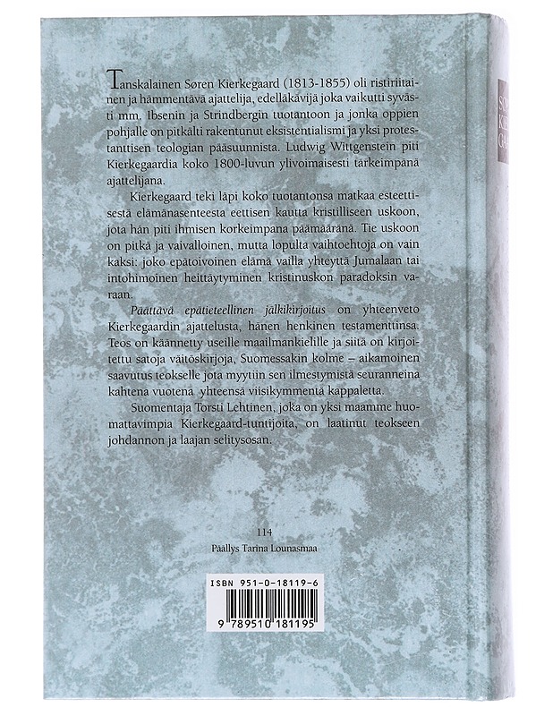 Päättävä epätieteellinen jälkikirjoitus - Kierkegaard, Søren - Tietokirjat ja oppaat - 10105602145 - 1