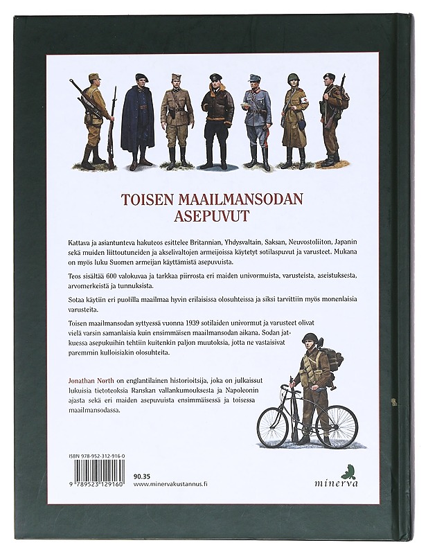 Toisen maailmansodan asepuvut - North, Jonathan - Historiakirjat - 10105602181 - 1