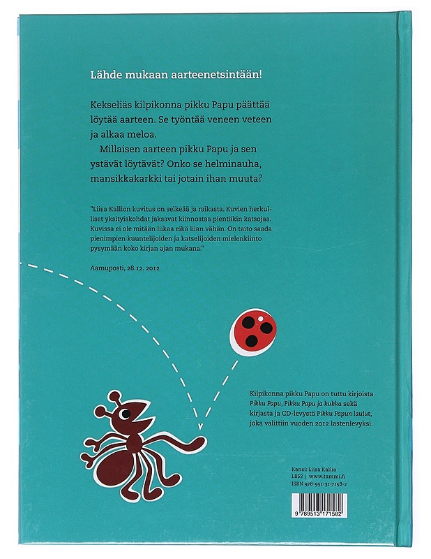 Pikku Papu ja aarre - Kallio, Liisa  - Lastenkirjat - 10105602206 - 1