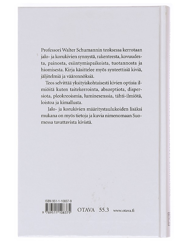 Jalokivet ja korukivet värikuvina - Walter Schumann - Harrastekirjat - 10105602343 - 1