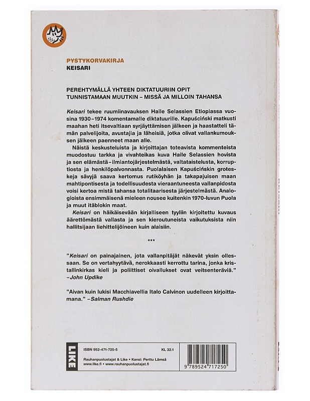 Keisari - Kapuscinski, Ryszard - Historiakirjat - 10105602348 - 1