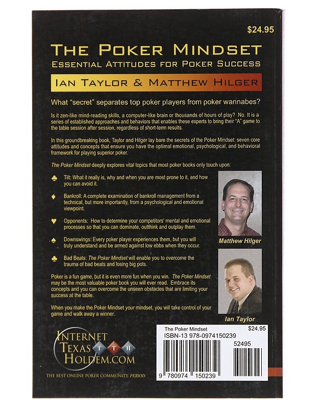 The Poker Mindset - Hilger, Matthew - Kirja lahjaksi - 10105602364 - 1