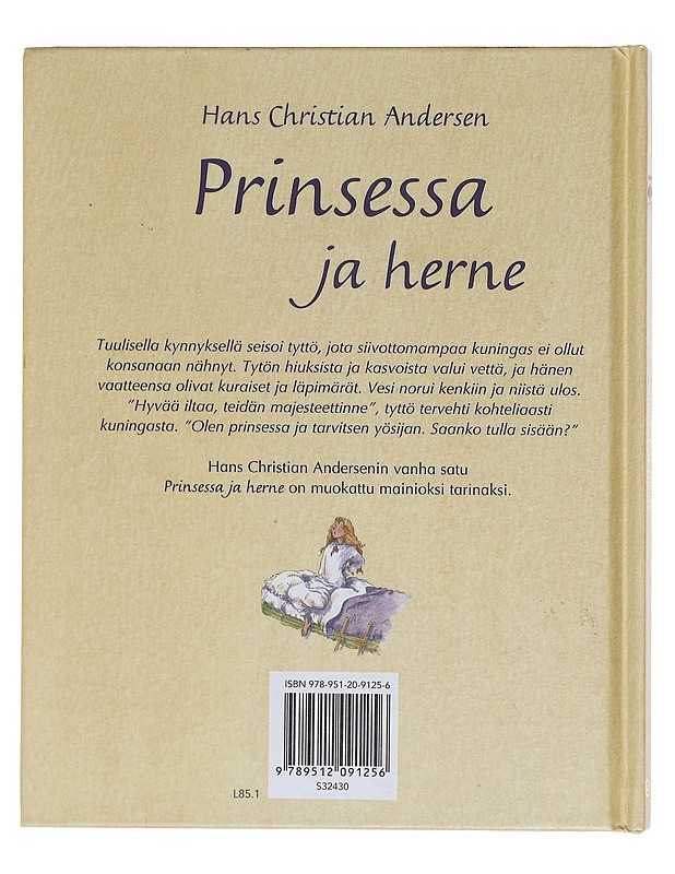 Prinsessa ja herne - Hans Christian Andersen - Lastenkirjat - 10105602433 - 1