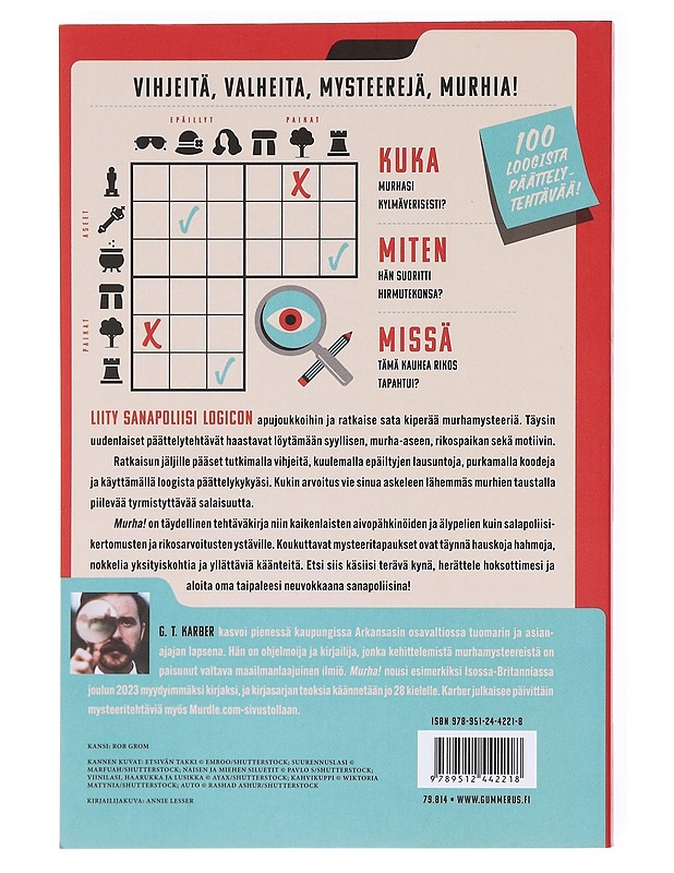 Murha! 100 mysteeriä nojatuolietsiville - Karber, G. T. - Tietokirjat ja oppaat - 10105602440 - 1
