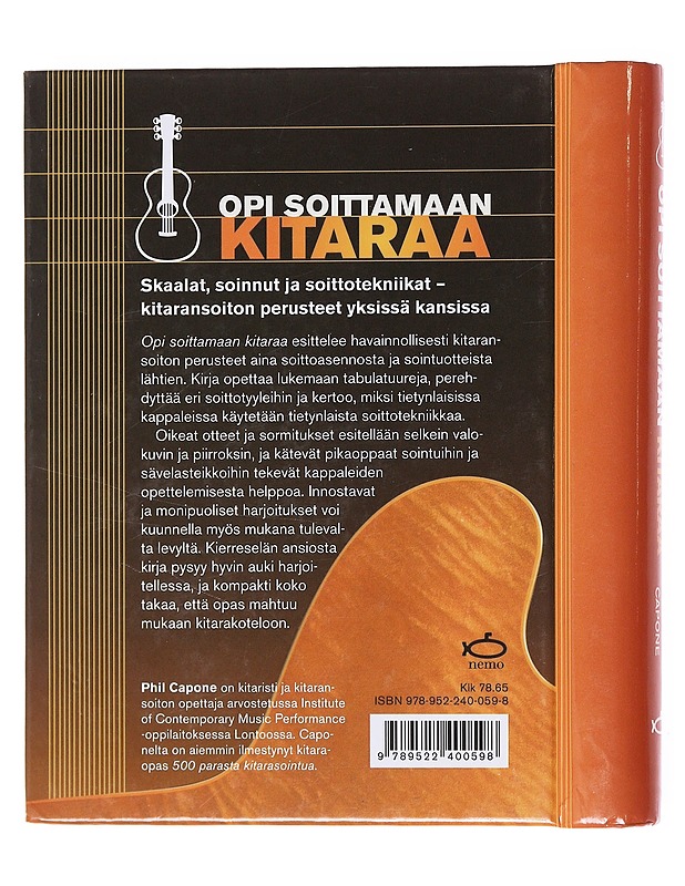 Opi soittamaan kitaraa : aloittelijan opas - Capone, Phil - Musiikki- ja elokuvakirjat - 10105602451 - 1