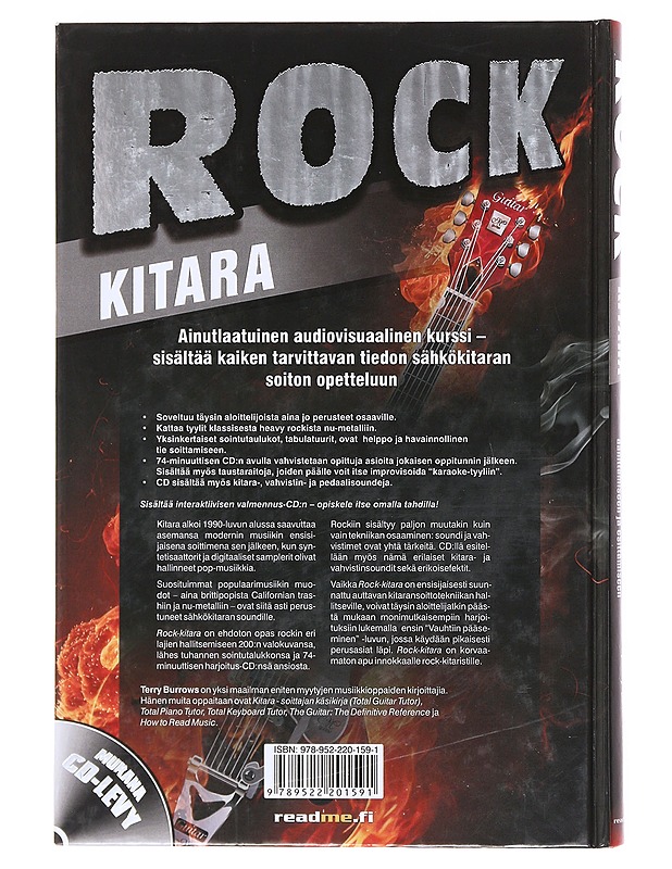 Rock-kitara : opas rockin soittamiseen, äänittämiseen ja esittämiseen - Burrows, Terry - Musiikki- ja elokuvakirjat - 10105602453 - 1