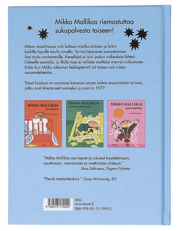 Mikko Mallikkaan parhaat tarinat - Bergström, Gunilla - Lastenkirjat - 10105602468 - 1