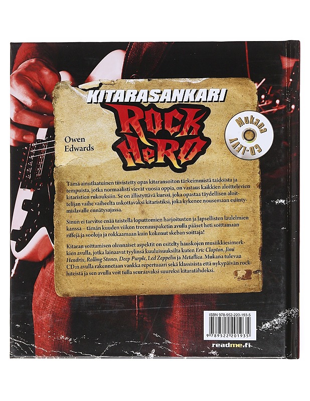 Kitarasankari Rock Hero: Rock-kitaran soittajaksi alta aikayksikön - Owen Edwards - Harrastekirjat - 10105602499 - 1