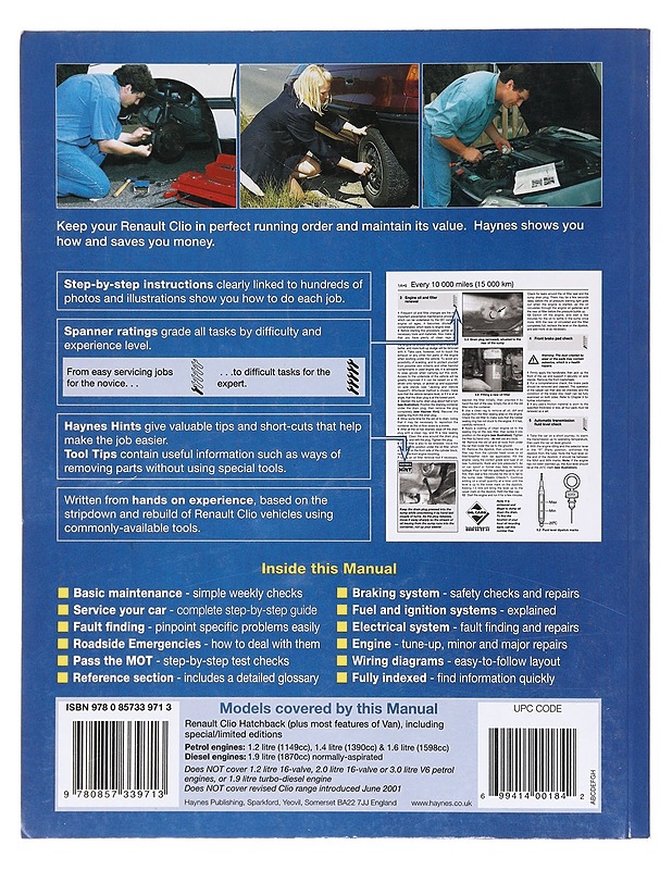 Renault Clio - Haynes Publishing - Tietokirjat ja oppaat - 10105602510 - 1